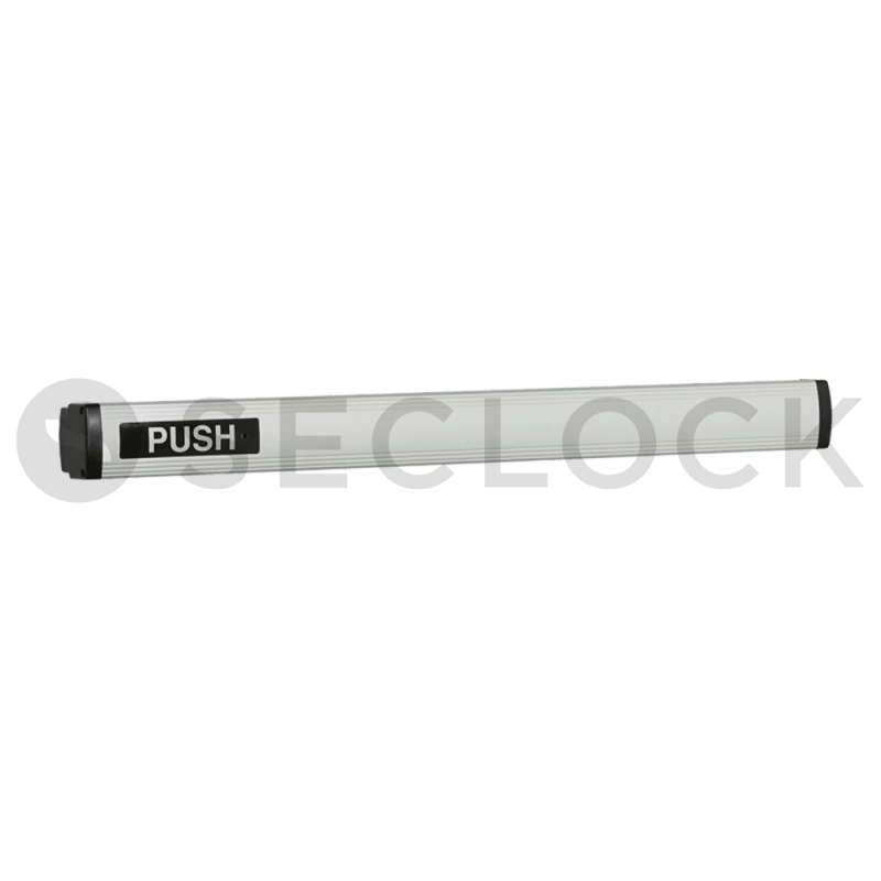Concealed Vertical Rod Touchbar Exit Device, 36 In., Exit Only, Electric Latch retraction, Satin Aluminum Clear Anodized
